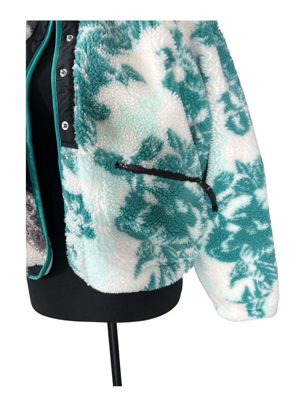 FP Movement by Free People Hit The Slopes Jacket Sherpa XS Floral Cozy - Picture 8 of 10